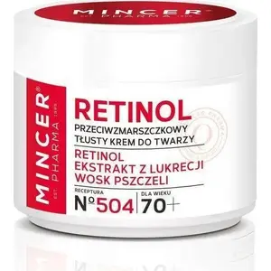 Krēms Mincer Retinol pretgrumbu — taukains, 70+ ādai, 50 ml