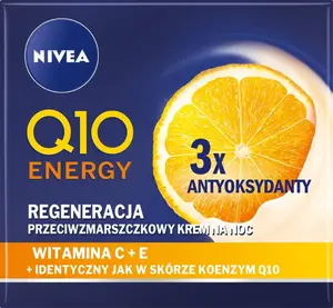 Nakts krēms Nivea Q10 Energy pretgrumbu ar 3× antioksidantiem 50 ml