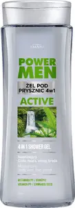 Dušas želeja Joanna JOANNA*POWER MEN 4‑in‑1 300 ml — ķermenim, sejai, matiem, skūšanās