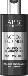 Dušas želeja APIS APIS_Action For Men 3in1 mitrinošs ķermenim, sejai un matiem 300 ml