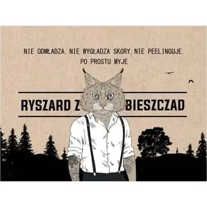 Ziepes LaQ Ryś „Ryszard z Bieszczad” 85 g — cietās vīriešu ziepes LaQ