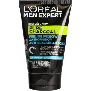 Face scrub L’Oreal Paris Men Expert Pure Power Charcoal 100 ml – peeling przeciw zaskórnikom