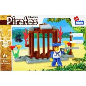 Конструктор ALLEBLOX Pirate, 59 деталей, различные элементы, коробка 15×10×5 см