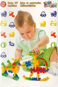 Construction Block Set for Children, Lets play, Zestaw 1 (assembly building blocks)