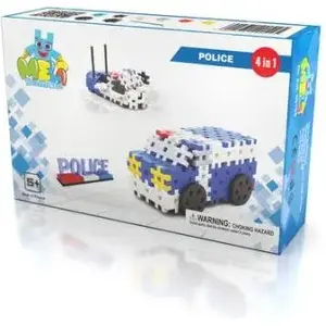 Construction toy set KeyCraft Klocki Meli Thematic Policja 4w1 — modular police-themed building blocks set