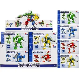 Construction Blocks ALLEBLOX Robot mix — modular building set for creating robot figures