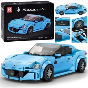 Technical building blocks set Jokomisiada Licensed Maserati Gran Turismo model, 384 pieces, MPN ZA5793