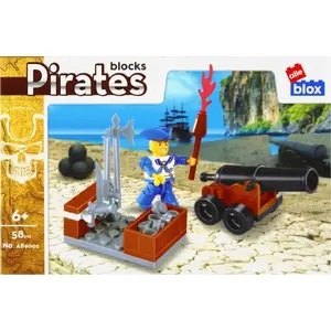 Construction Blocks ALLEBLOX Pirate set, 58 pieces, assorted shapes, box 15×10×5 cm