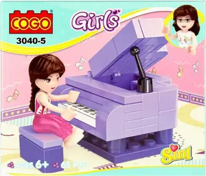 Building Blocks Set mega creative MC GIRL MIX8 — Assorted Plastic Bricks, Display Pack (3040)
