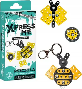 Keychain Alexander metal with bee design, model 2934 ALX, size approx. 8×2×18 cm