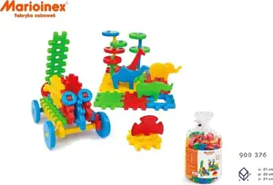 Конструктор Marioinex Klocki konstrukcyjne Waffle Mix 50 – набор waffle-пластиковых деталей, 50 элементов