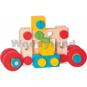Constructor set Woodyland Zest 130 pieces model 90895 wooden construction kit