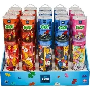 Конструктор plus plus PLUS-PLUS DISPLAY TUBY COLOR CARS MIX – 15 туб