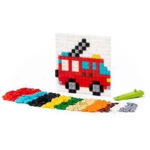 Blocki building set Polesie 73249 Classic Mozaika 4-in-1 No.12 Fire Brigade – 350 pieces (bagged)