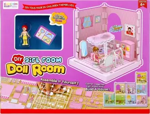 Construction Blocks Set for Girls Mega Creative EB6788-6 — Assorted Pieces, Box Size 35×27×6 cm