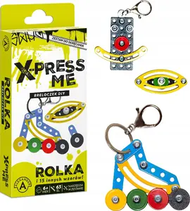 Keychain Alexander BRELOK DO SKRĘC MET ROLKA 15WZOR 8x2x18 – metal key fob with rolling wheel