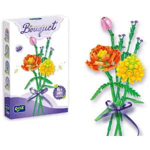 Construction bricks set Bounn ST0473613B — 300 pieces, flower and vase building kit