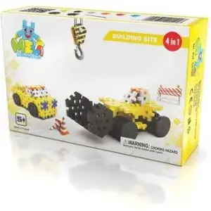 Construction Vehicle Building Blocks Set KeyCraft Klocki Meli Thematic Maszyny Budowlane 4w1