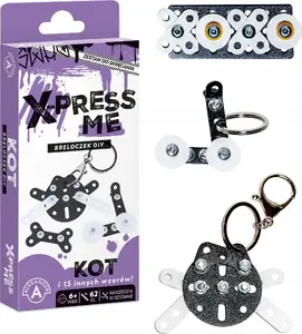Keychain Alexander model 2938 ALX — metal, decorative pendant 8×2×18 mm, set with 15 motifs