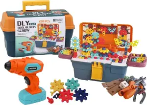 LEANToys 3D конструктор-пазл в наборе с DIY дрелью в коробке — модель 17930