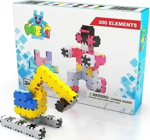 Construction blocks set ARTYZAN Artyzan Klocki meli basic 300 elements – building toy set, 300 pieces