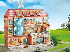Construction blocks set No name FLT1804 — 690 pieces building toy for model villa