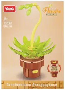 Конструктор mega creative KLOCKI KONSTR KWIAT 152 детали, разные формы, коробка 14×20×4 см