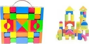 Foam Blocks Set w&k 34 pieces — soft building blocks for toddlers and preschool play