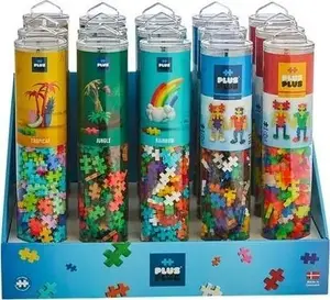 Конструктор в тубах PLUS-PLUS 15 туб MIX - разнообразные наборы в каждой тубе