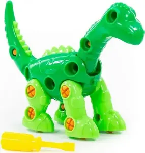 Toy building blocks set Wader Klocki 35 pieces — Diplodoc dinosaur model 77165