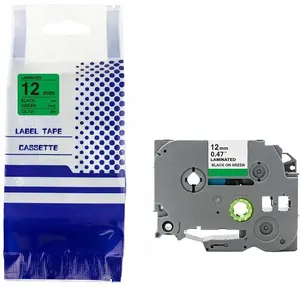 Label Tape Brother TZe-731 12 mm x 8 m black on green replacement