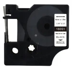 Siltumu saraušanas caurule etiķetēm XXX_TF1 (TelForceOne) Dymo D1 18051 6 mm x 1,5 m aizstājējs