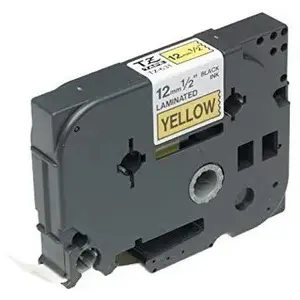 Label tape Brother TZe-631 12 mm x 8 m black on yellow — compatible replacement