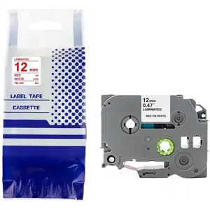 Label tape Brother TZe-232 12 mm x 8 m red on white replacement