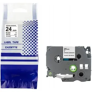 Label tape Brother TZe-S251 24 mm x 8 m black on white replacement