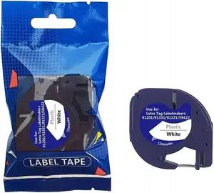Label tape Dymo LT 59422 12 mm x 4 m S0721660 black on white replacement