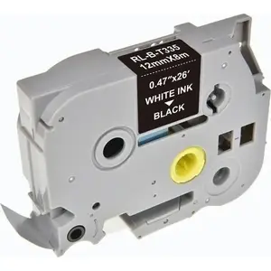 Label Tape Brother TZe-335 replacement 12 mm x 8 m white on black for label printers