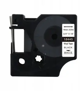 Vinila etiķešu lente XXX_TF1 (TelForceOne) D1 18445 19 mm x 5,5 m — aizvietotājs DYMO S0718620