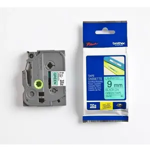 Label tape Brother TZe-721 9 mm x 8 m black on green replacement