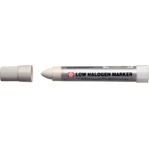 Marķieris Sakura Solid Low Halogen — balta tinte, zemu halogēnu saturs