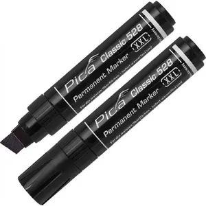 Pastāvīgais marķieris Pica 528/46 XXL — melns, līnijas platums 4–12 mm