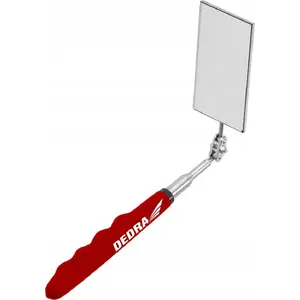 Inspection Mirror Dedra 50×90 mm with Telescopic Handle 295–750 mm, Square