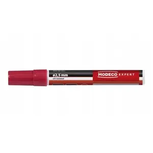 Būvniecības eļļas marķieris Expert+ MN-88-081, sarkans, 2,5 mm padoms, 10 ml