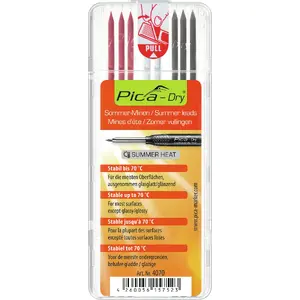 Pica-Marker 4070 grafīta serdīte 2B Pelēks, Sarkans, Balts