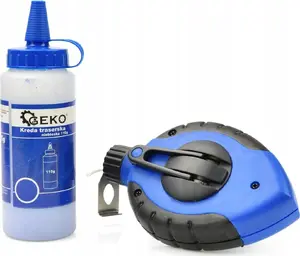Chalk Line Reel GEKO G29043 — 30 m Cord with 115 g Blue Chalk