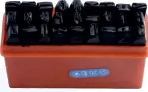 GEKO Letter and Number Set 6 mm, 27 pieces G01812 — metal/plastic stencils for marking