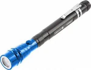 Magnetic Telescopic Pick-Up Tool with LED Light DUNLOP HT4R507 — telescopic magnetic grabber with built-in LED