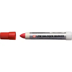 Marķieris Sakura Solid Low Halogen — sarkans (pastāvīgs marķieris, zema halogēna formula)