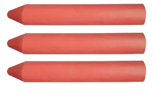 Chalk sticks Topex 13×85 mm red, pack of 3 (Topex 14A956)
