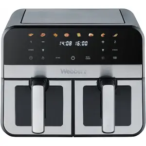 Двухкамерная аэрогриль-фритюрница Webber 05AF900 — двойные керамические камеры, без масла